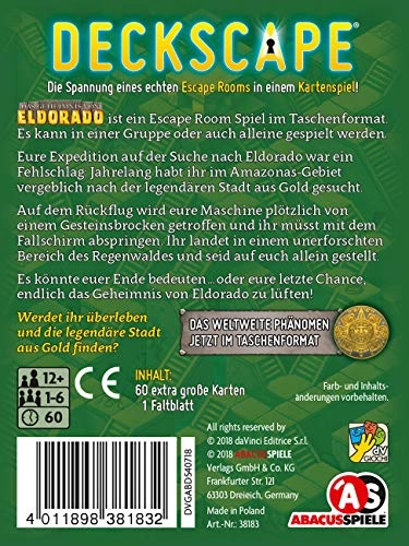 Deckscape: The Secret of Eldorado - Card Game (German)