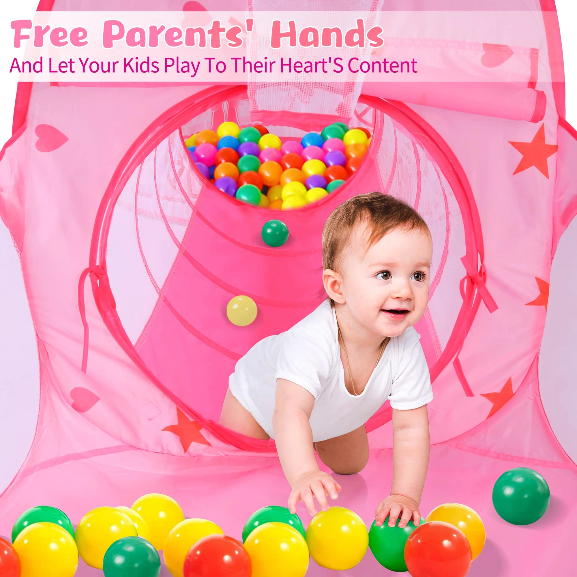 Space Ship Play Tent + Crawl Tunnel + Ball Pit