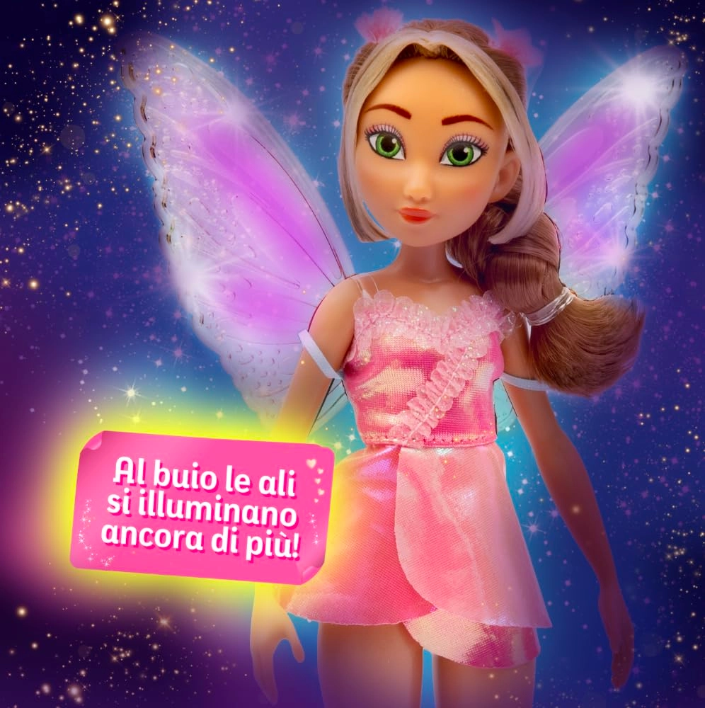 Flora Fashion Doll - 27cm Light-Up Wings Ages 4+
