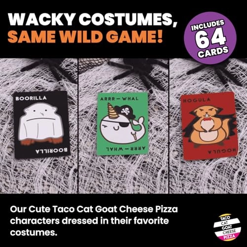 Taco Cat Goat Cheese Pizza: Halloween Edition - Card Game