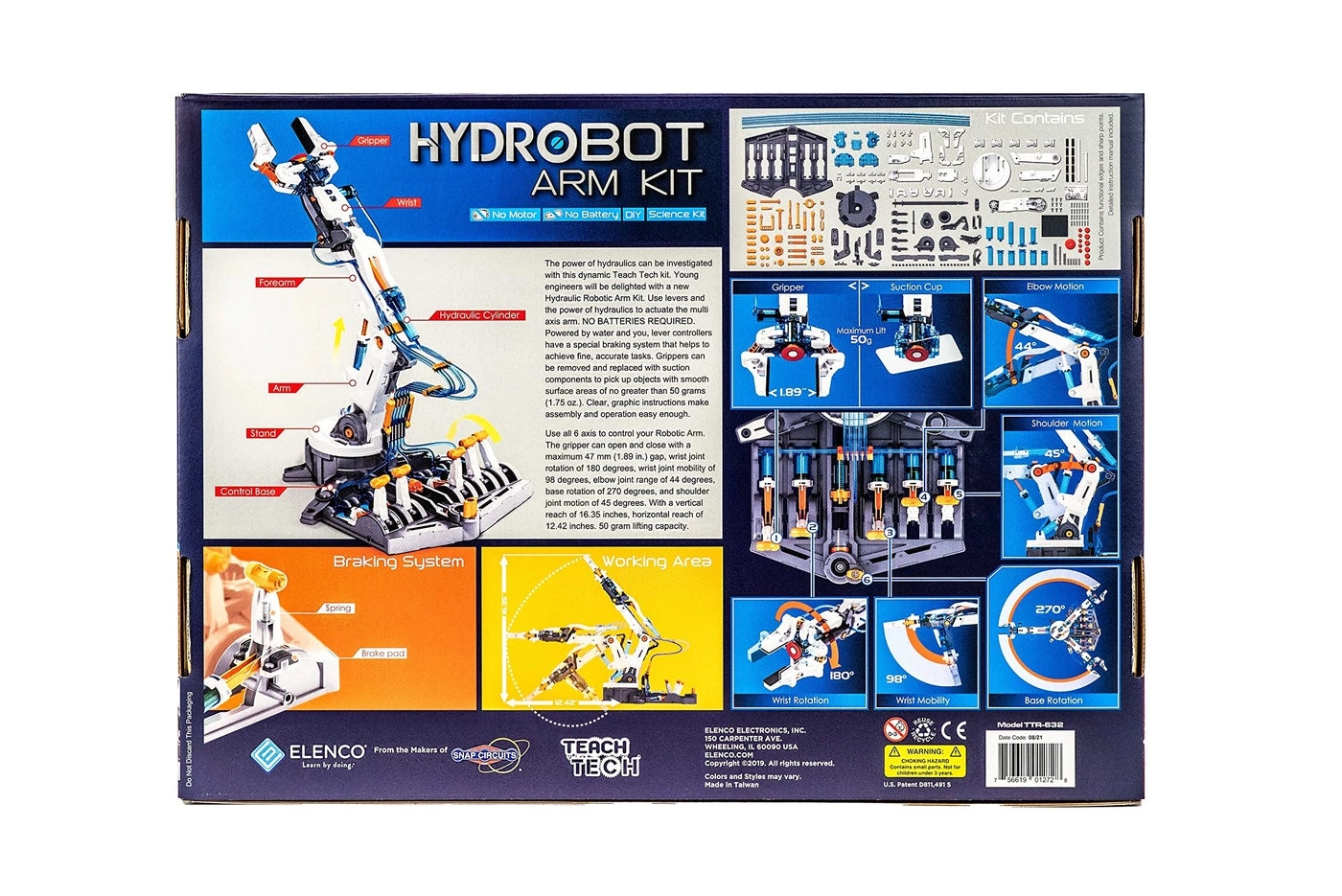Hydrobot Arm Kit Mechanical Engineering - 12 years+ 230 pieces