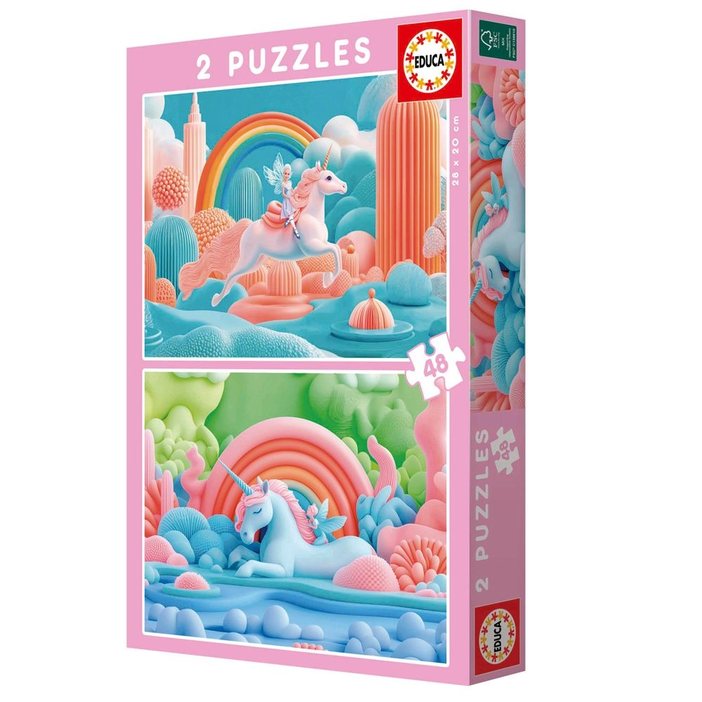 Magic Unicorns 2-in-1 Puzzle (20223) - 96 pcs