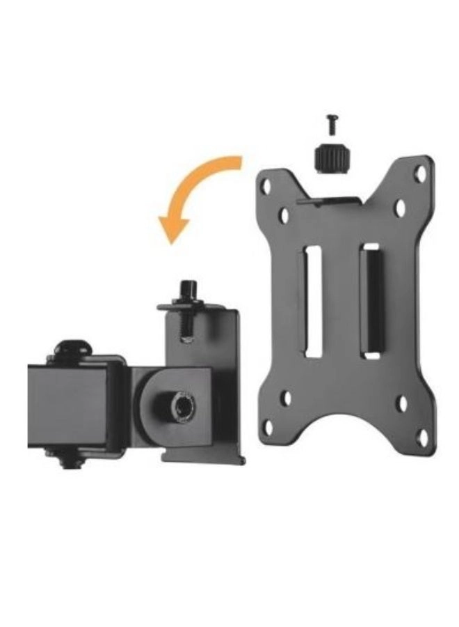 Double Arm Desk Stand - two 17 to 32 inch 75x75mm 100x100mm