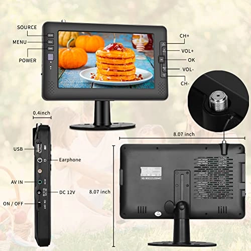 IPS Screen Portable TV - 480p 9"