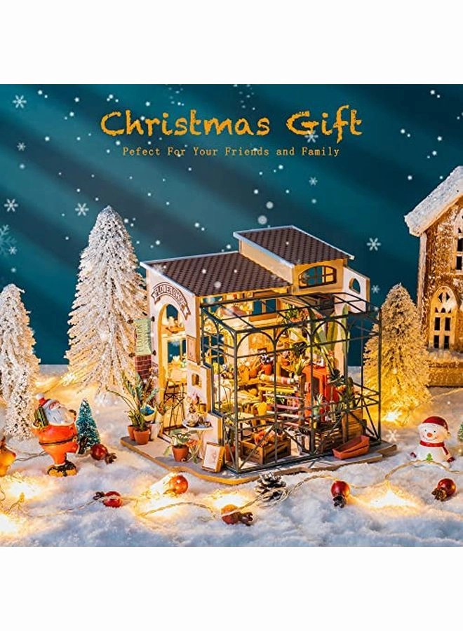 DIY Miniatures Dollhouse Kit - Emily's Florist 1/24