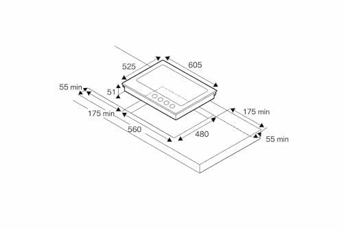Professional Series P604PROGNE Gas hob