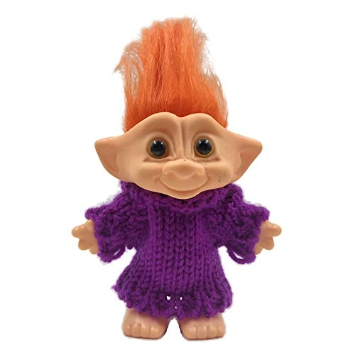 Good Luck Troll Doll - 10cm Orange Hair