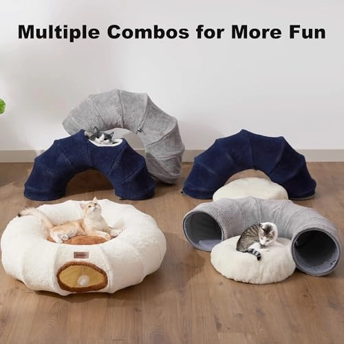 Cat Tunnel Bed - 85.1L x 85.1W x 25.4H centimeters Polyester