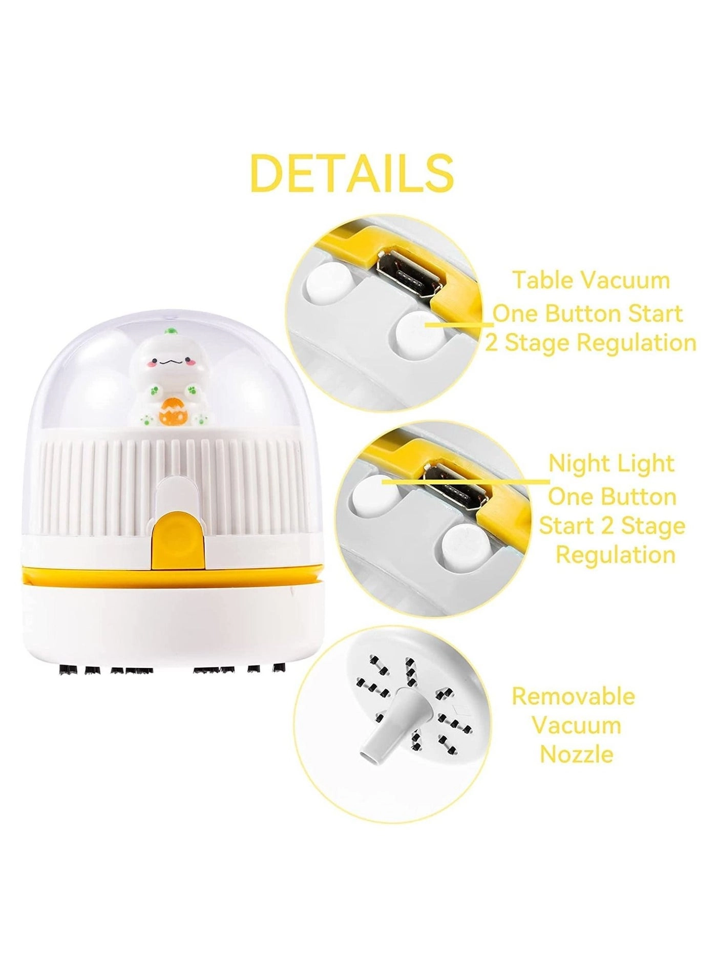 Desktop Vacuum Cleaner - 500mAh