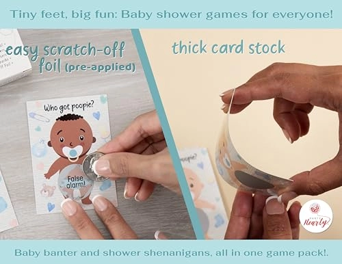 Baby Shower Games - 66 pcs Adult English