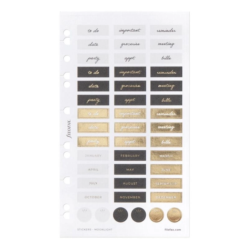 Moonlight Stickers - repositionable matt finish 315 pieces
