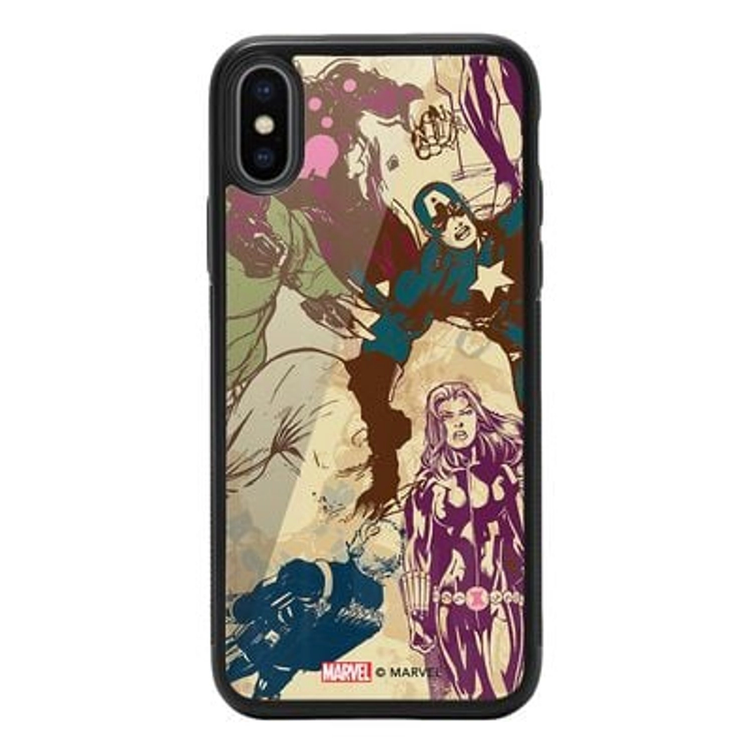 Wackylicious Earth'S Mightiest Heroes Cover for iPhone Xs Max