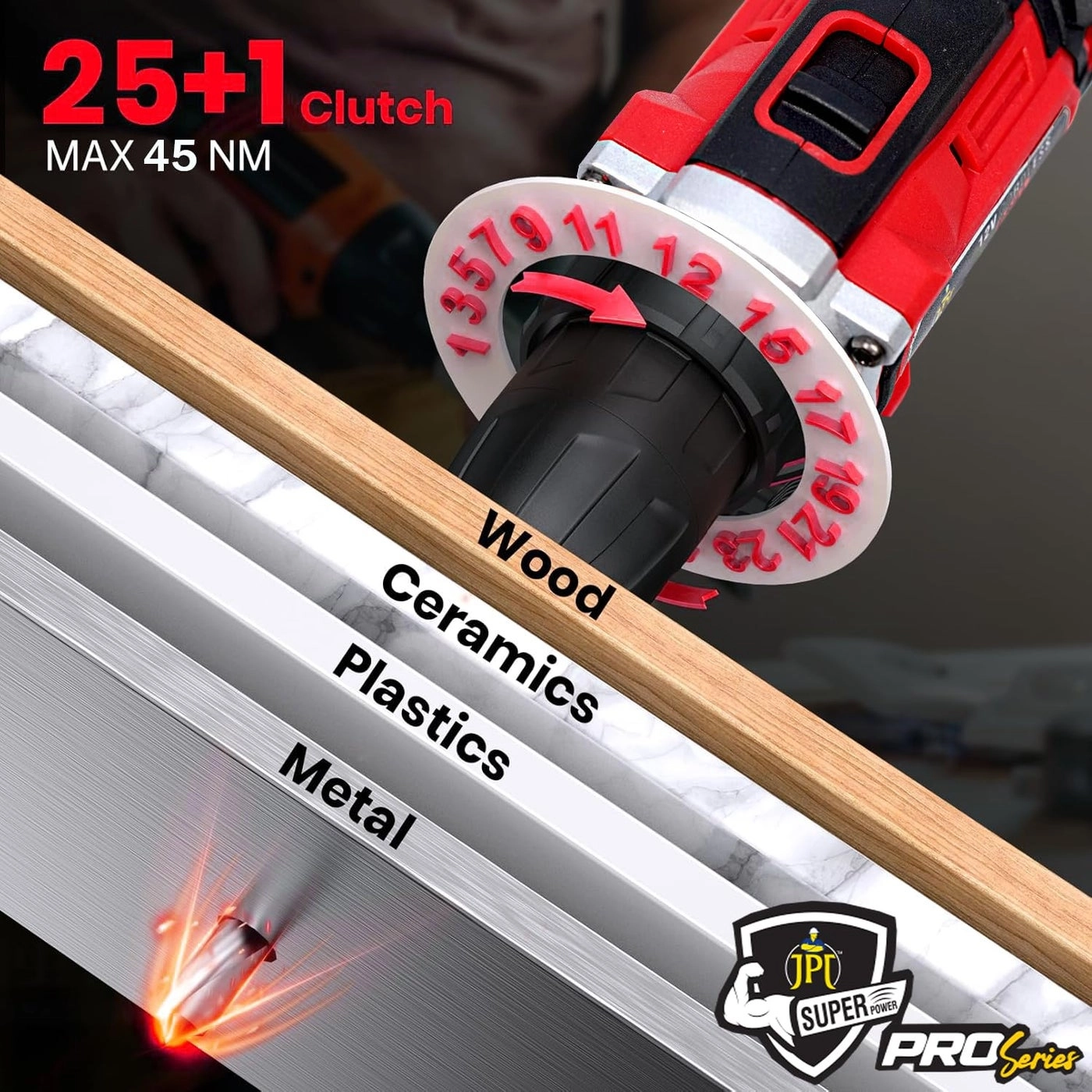 Pro Series Cordless Drill - 1500mAh