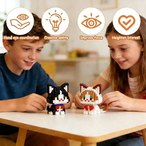 Cat Building Blocks - 2 pcs