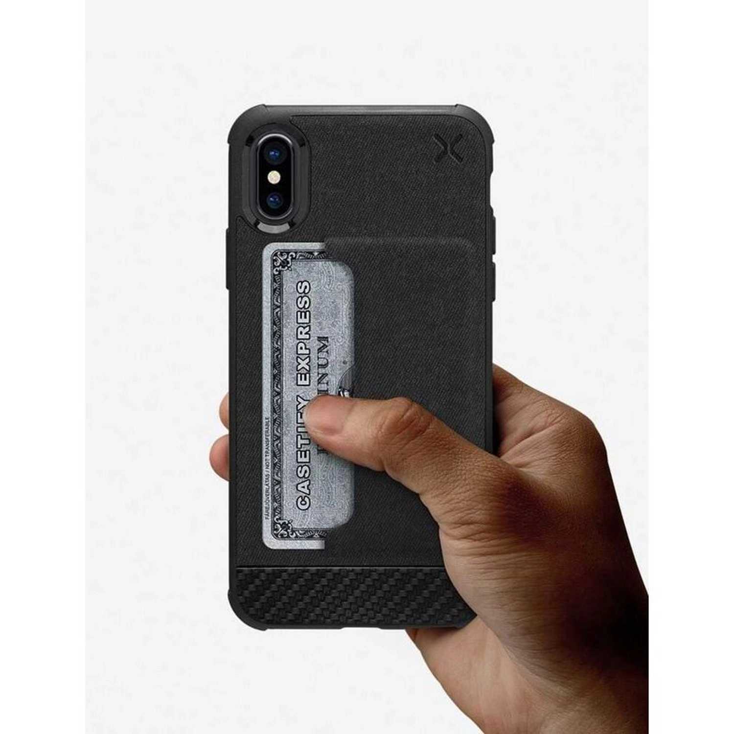 Essential Woven Pocket Case for iPhone Xs/X
