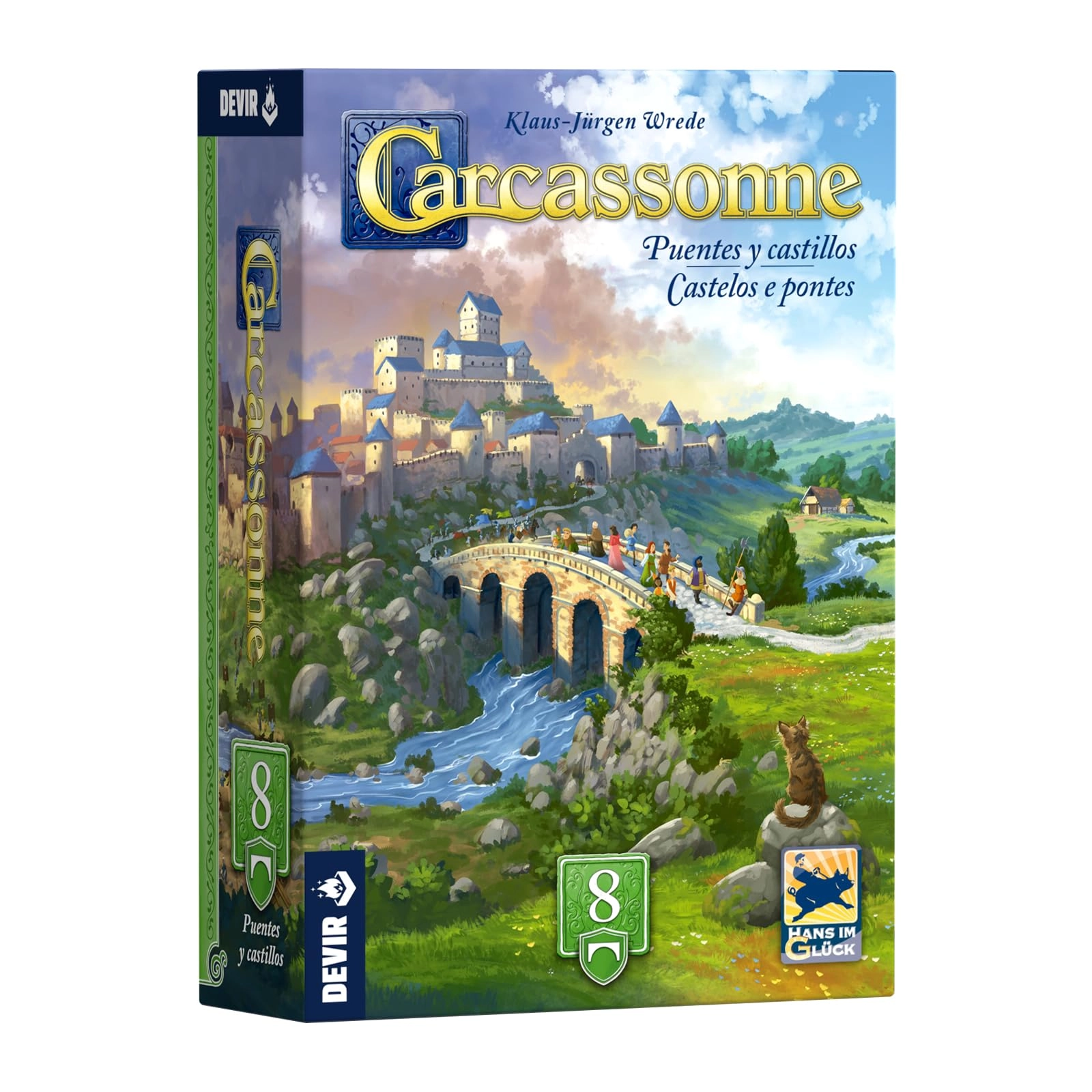 Devir Carcassonne: Bridges and Castles (Portuguese)