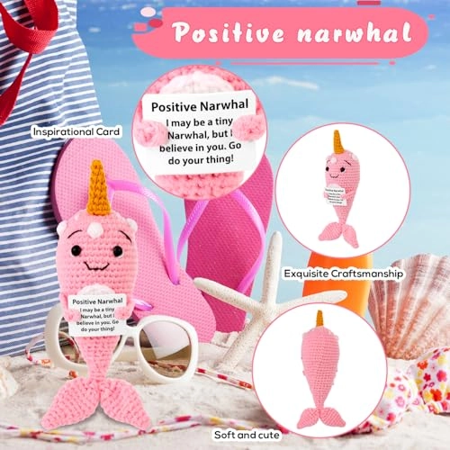 Narwhal Positive 19 cm Crochet