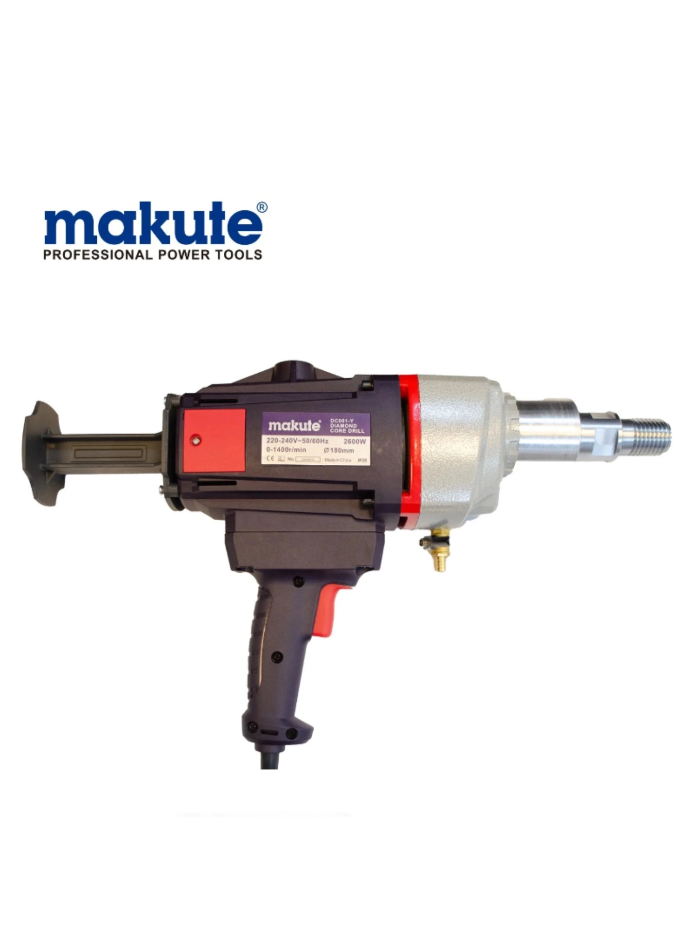 Diamond Core Drill - 2600W 0-1400 RPM 180mm