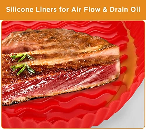 Air Fryer Silicone Liner - 2-Pack