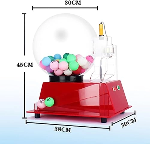 Electric Lottery Machine - 60 Pcs Red