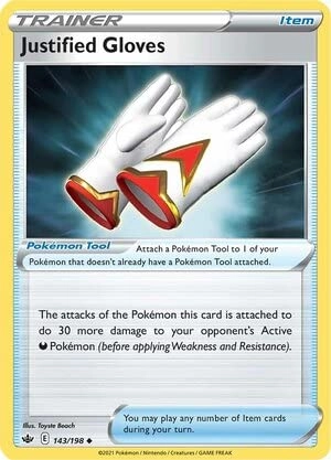 Pokémon Justified Gloves 143/198 - English