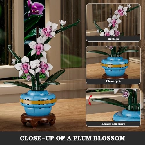 24119 Clamping Building Blocks Flowers - Orchid 386 pcs