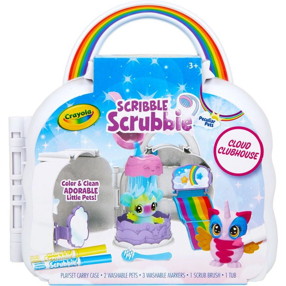 Crayola Scribble Scrubbie Cloud Clubhouse - Washable Non-toxic markers