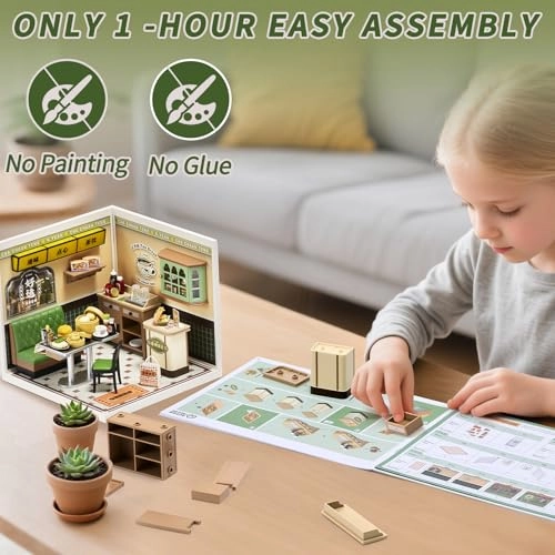 DIY Miniature House Kit - Hong Kong Bites Cafe