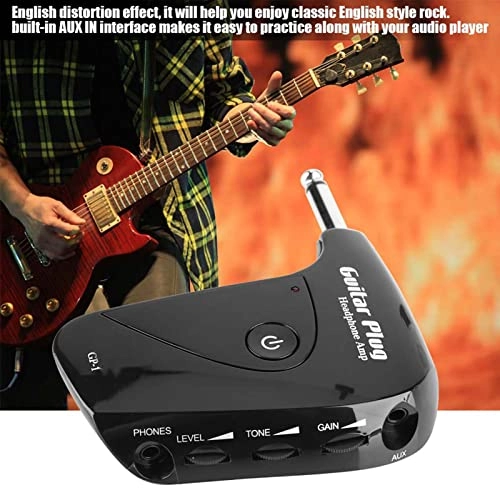 Mini Guitar Headphone Amplifier - 2*aaa batteries Classic British Rock Sound