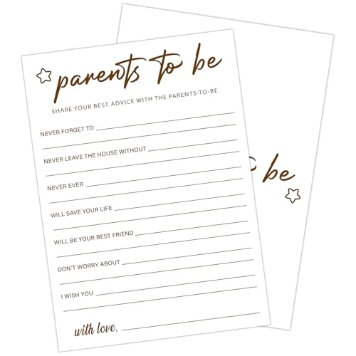 Baby Shower Games - English Adult 30pcs