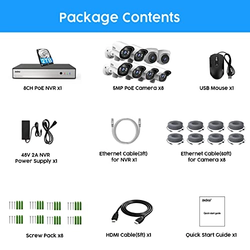 Home Security Camera System - 8CH