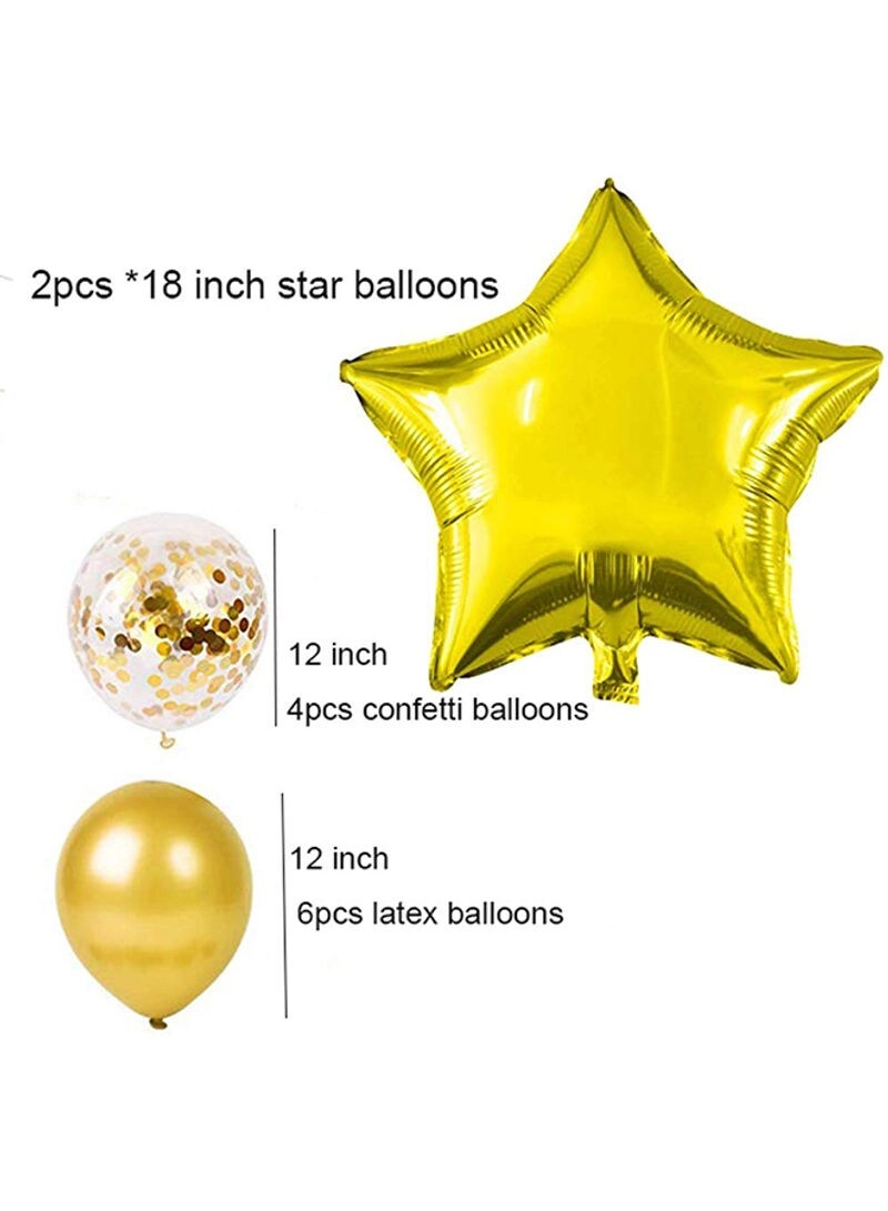 Decorative Foil Balloon - 25-Piece