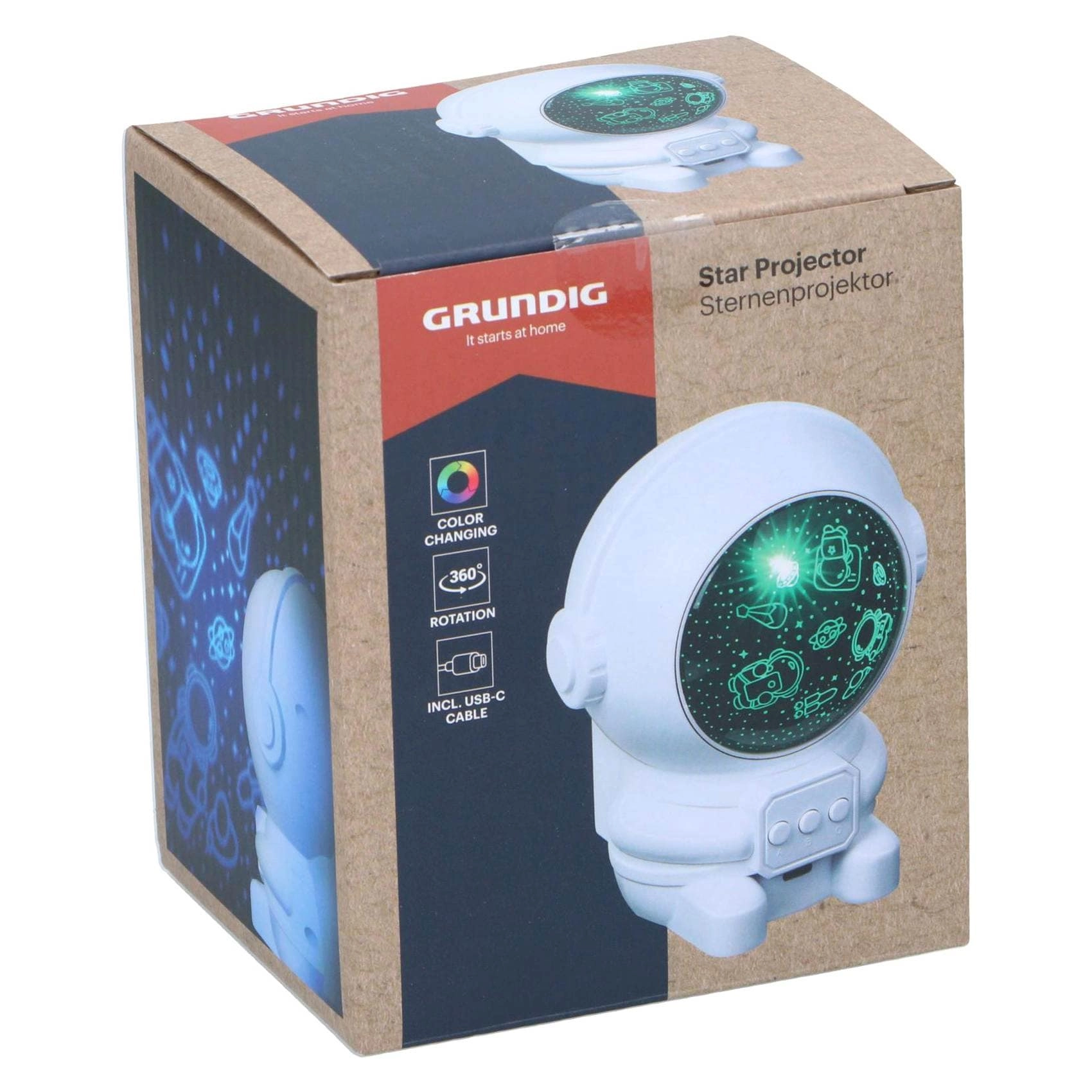 Astronaut Star Projector - Built-in speaker Multiple projection modes