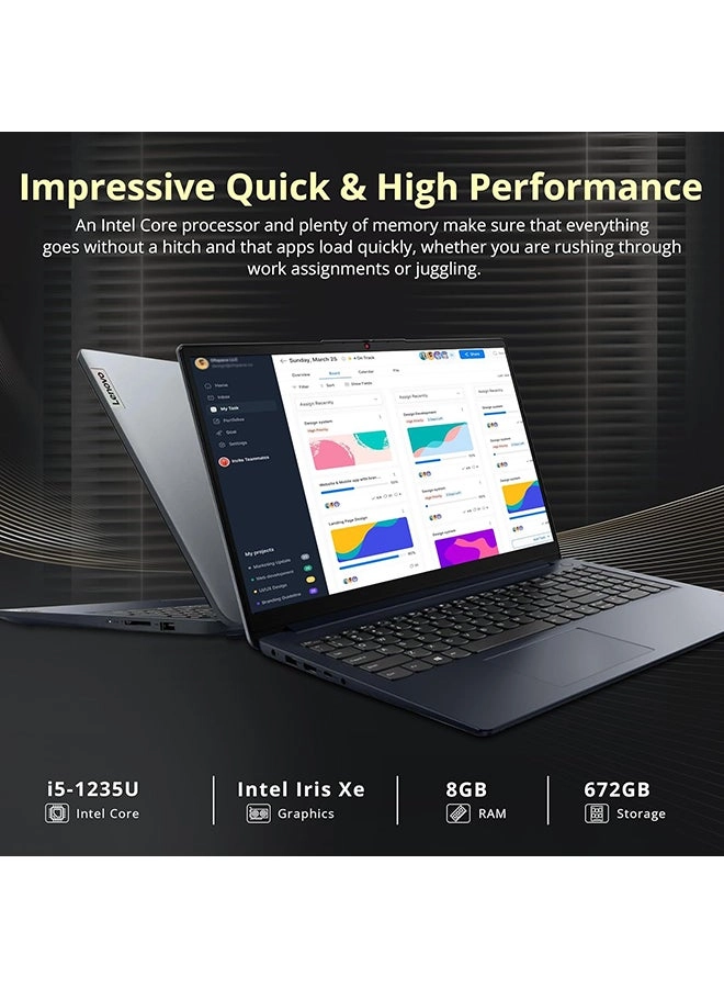 IdeaPad 1i - 15.6'' i5-1235U 8GB DDR4 512GB SSD