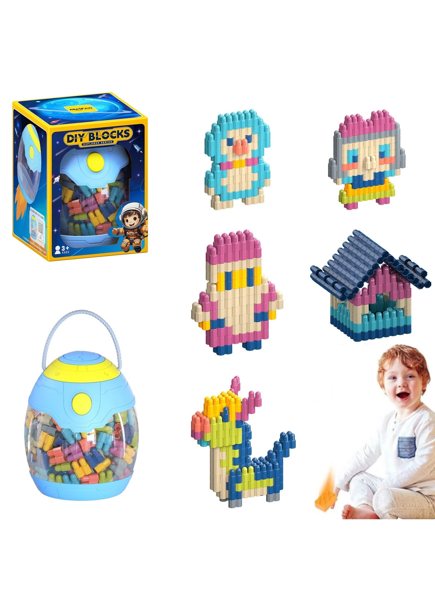 Building Blocks Set - 220 pcs