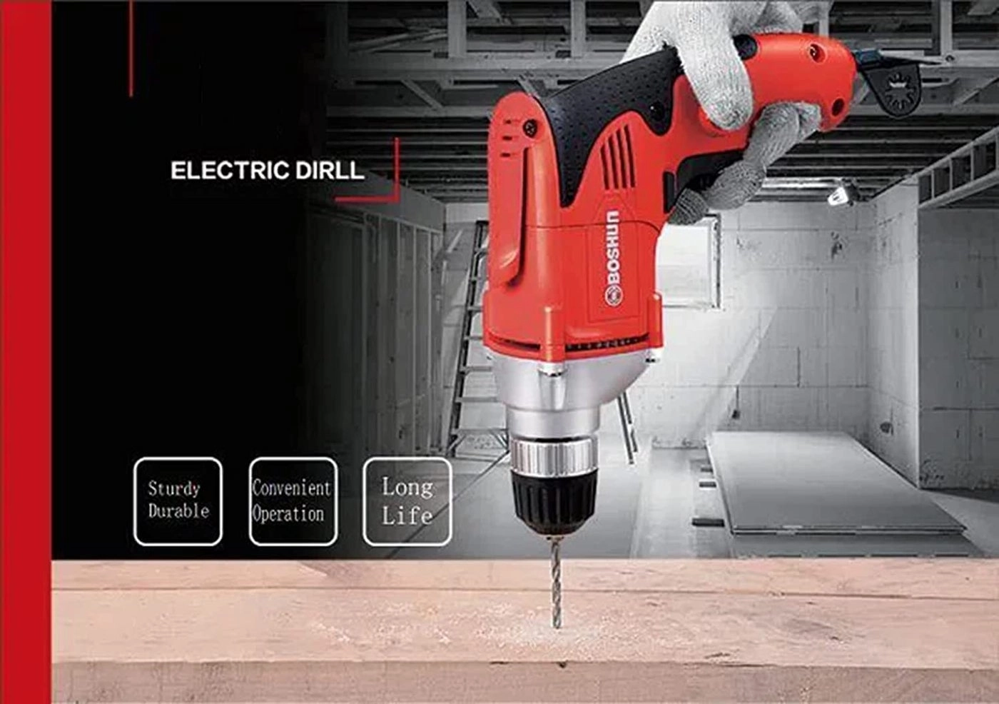 BS6011 - 550W 10mm Chuck