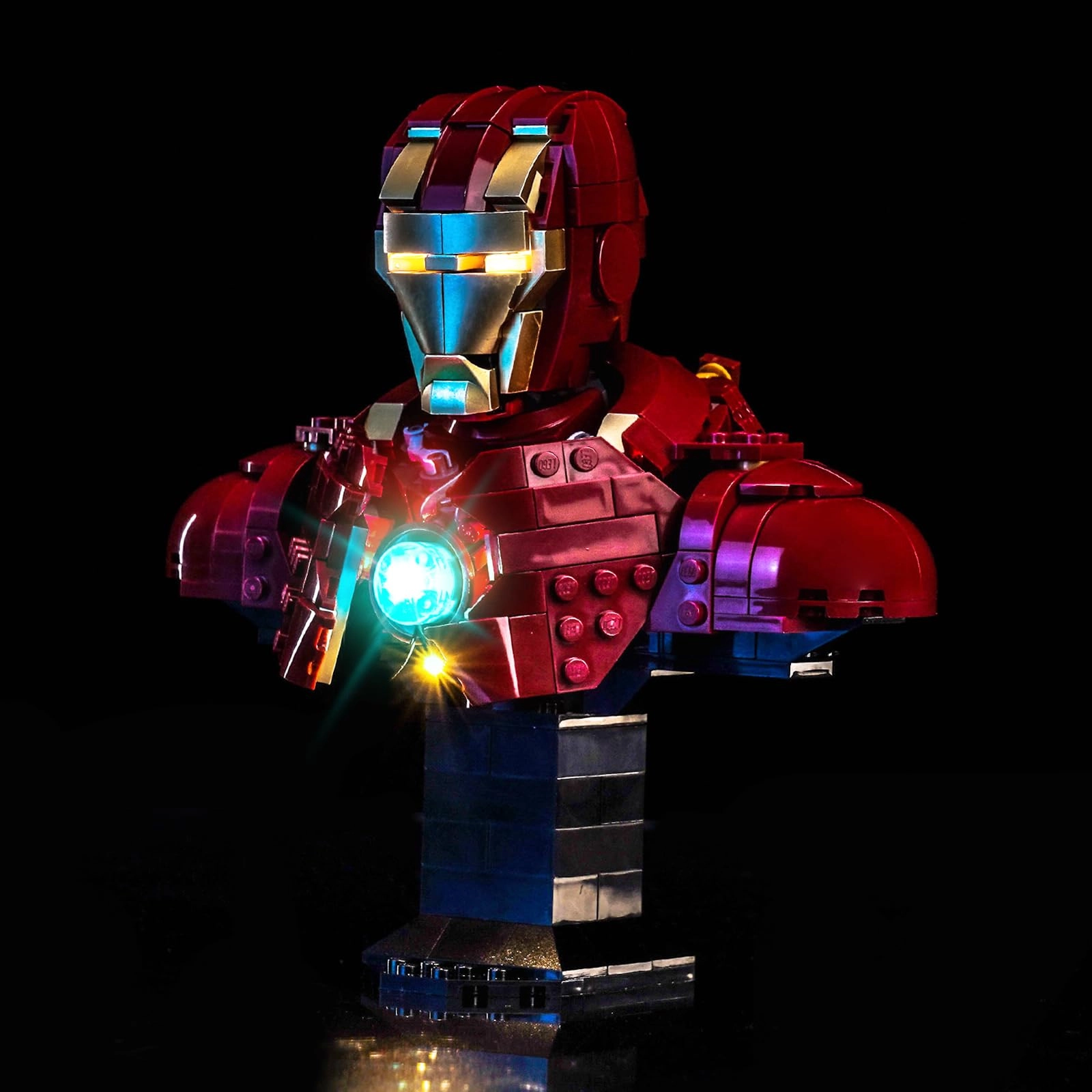 LocoLee Light kit for LEGO 76327 Iron Man MK4 Bust - Plastic 1