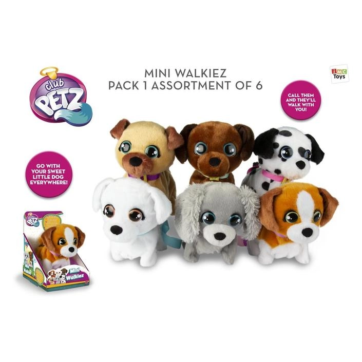 COLOR LAND CHILDRENS TOYS CENTER LLC Mini Walkiez - 6 Asst Plush Toys