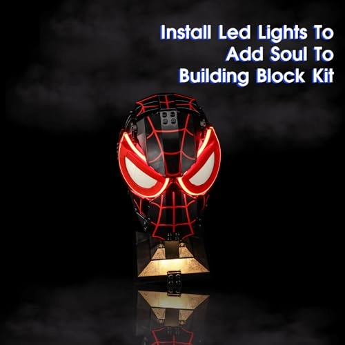 Light for LEGO 76329 Miles Morales' Mask Set - Plastic Miles Morales' Mask Set
