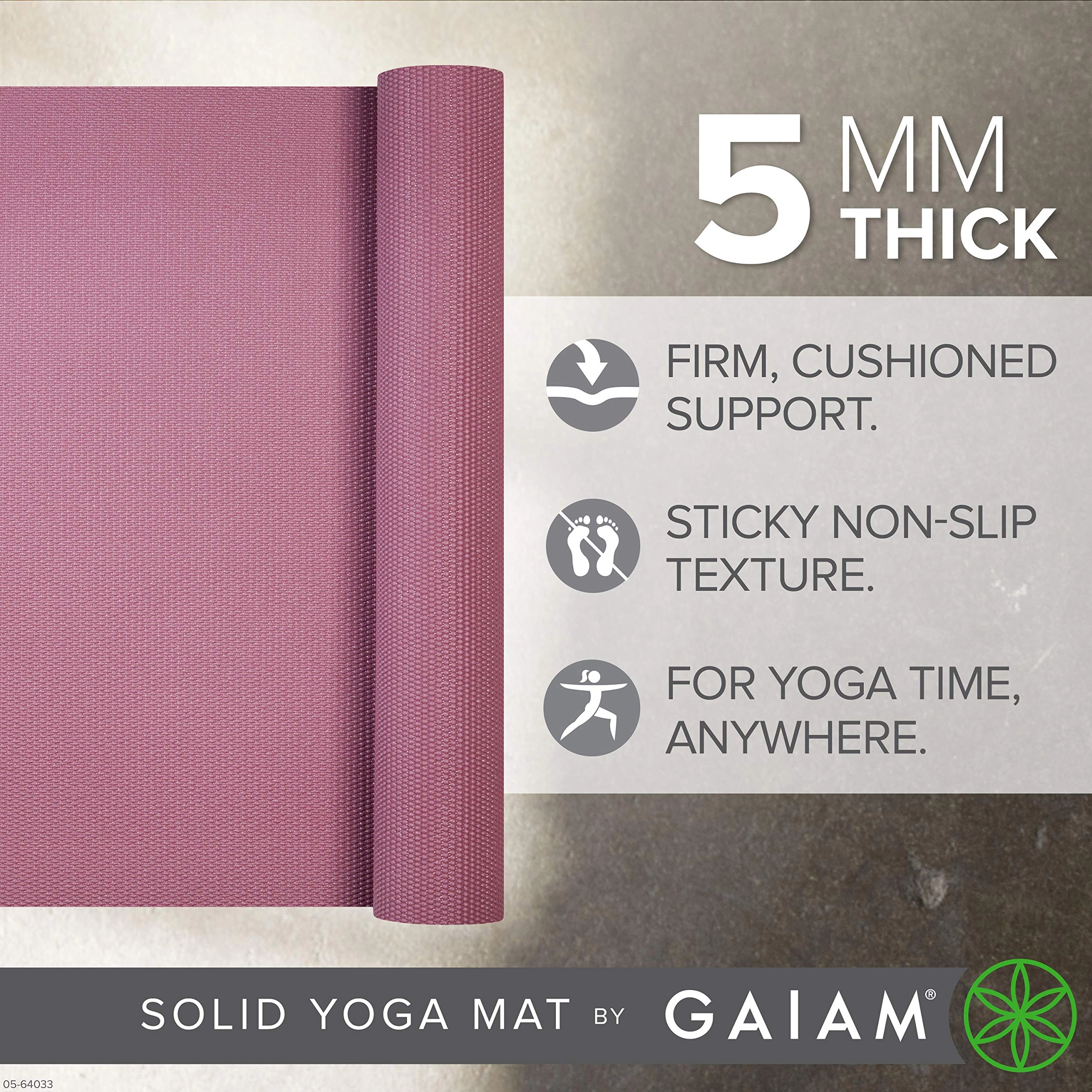 Yoga Mat - Polyvinyl Chloride 5mm