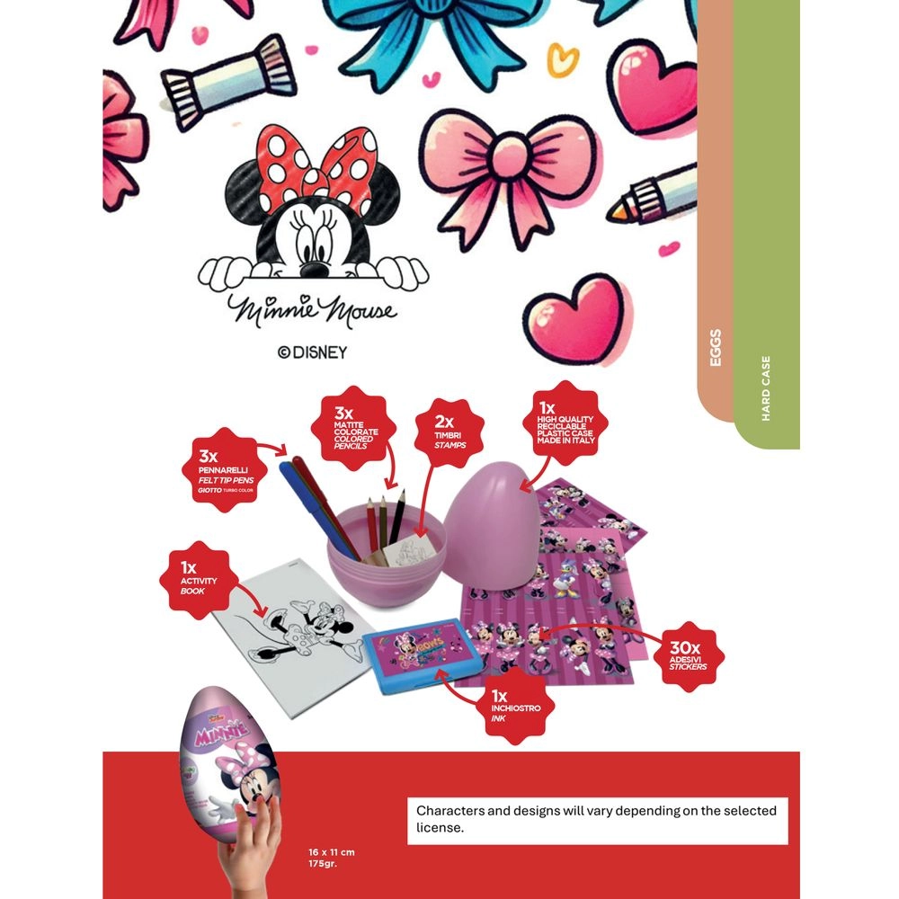 Frozen Eggs Art Set - 3 Felt Tip Pens 3 Colored Pencils 2 Themed Stamps