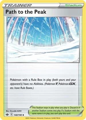 Pokémon Pokemon Path to The Peak 148/198 - English + Toploader