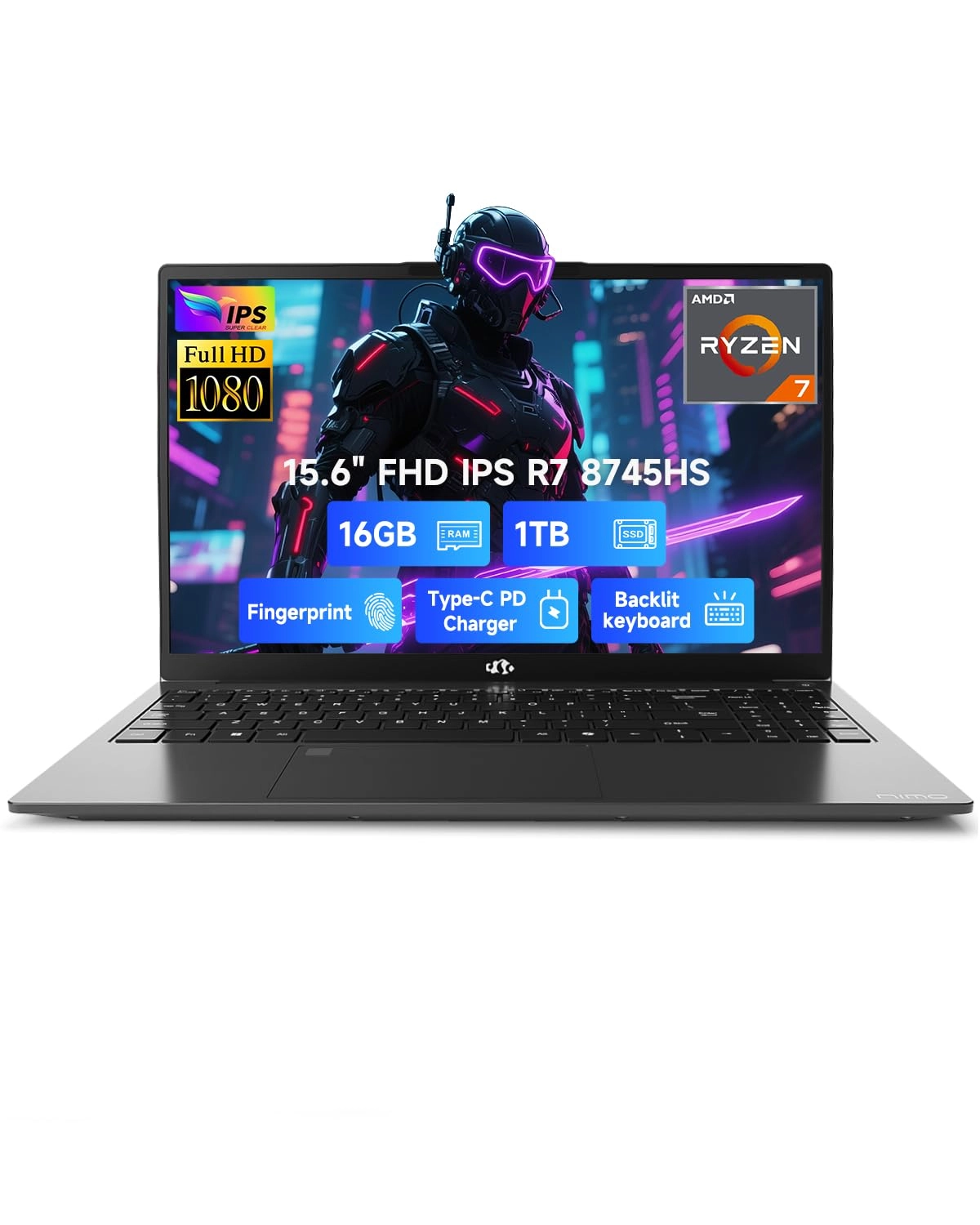 Electronic Nimo S.A. N158 - 15.6'' 1TB 16GB Ryzen 7 8745HS