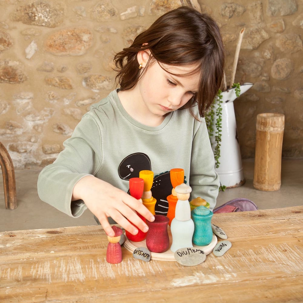 7 Moons Wooden Weekly Calendar - Suitable for 12 months and above