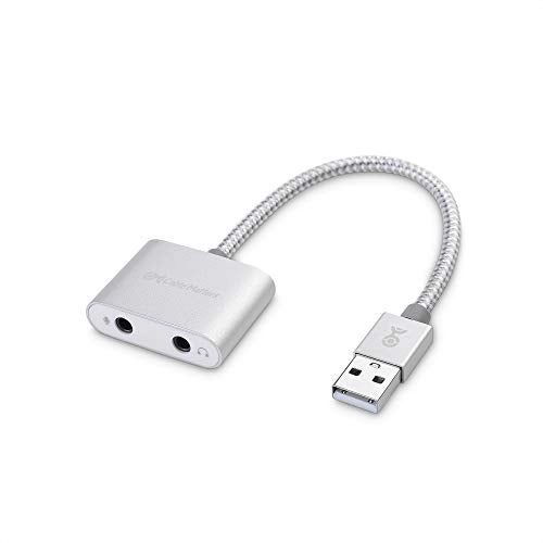 Cable Matters USB Audio Adapter for Laptop - 3.5mm Headphone Microphone Jack
