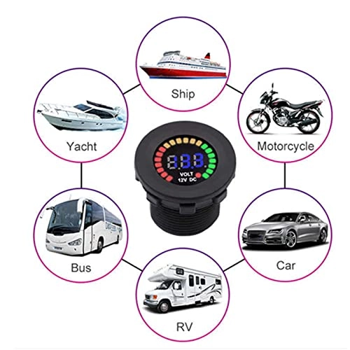 LED Display Voltmeter - 12V Waterproof
