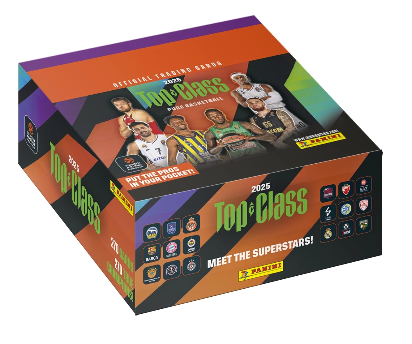 Panini 2024/25 Turkish Airlines EUROLEAGUE Top Class Official Card Collection - 192 pcs