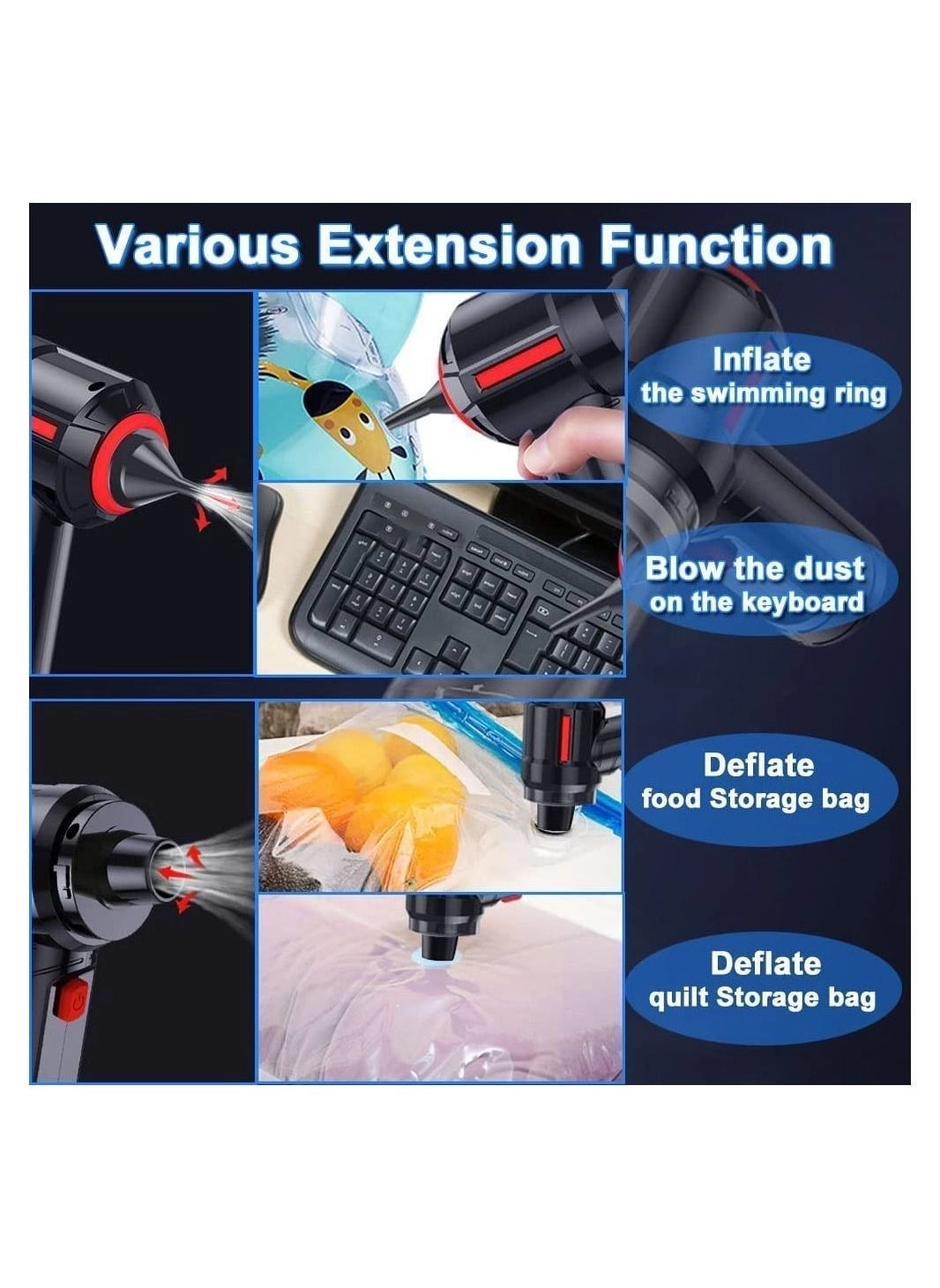 VC02 - Mini Handheld Cord-Free USB Rechargeable