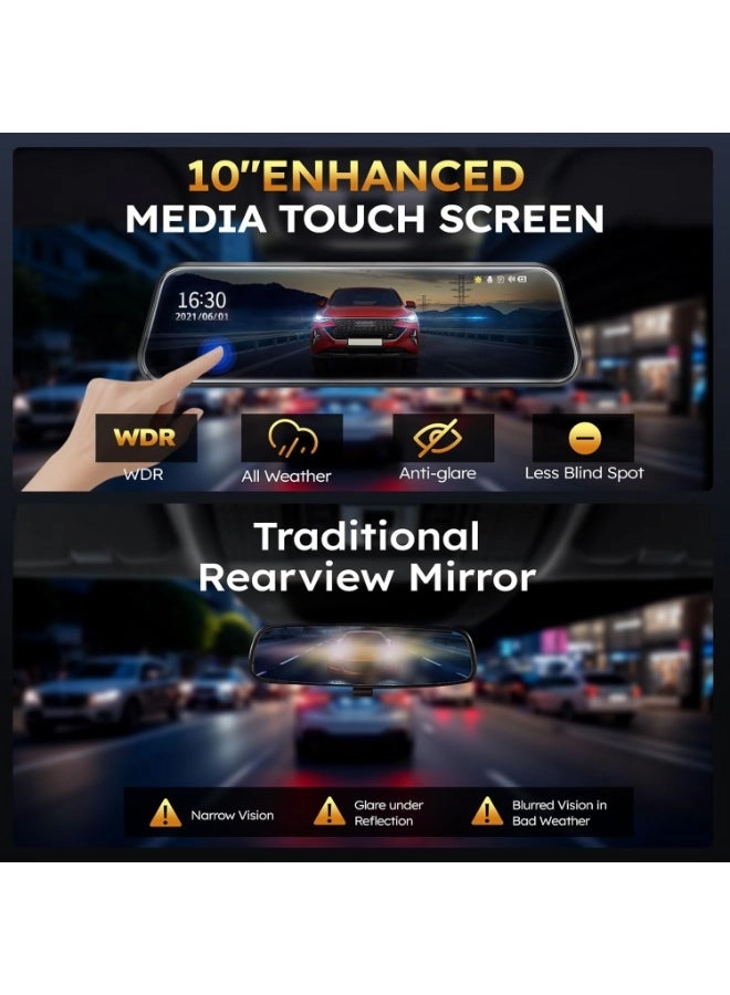 Mirror Dash Cam - 1080P FHD