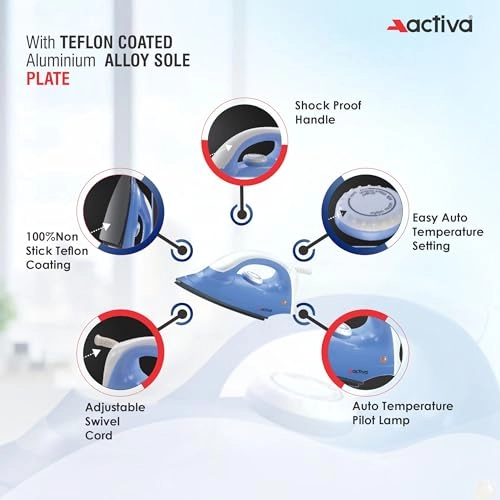 Coral - 900 watts Lightweight Dry Iron